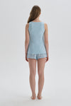 BLUE PRINTED SHORT