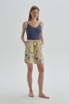 YELLOW PRINTED SHORT