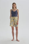 YELLOW PRINTED SHORT