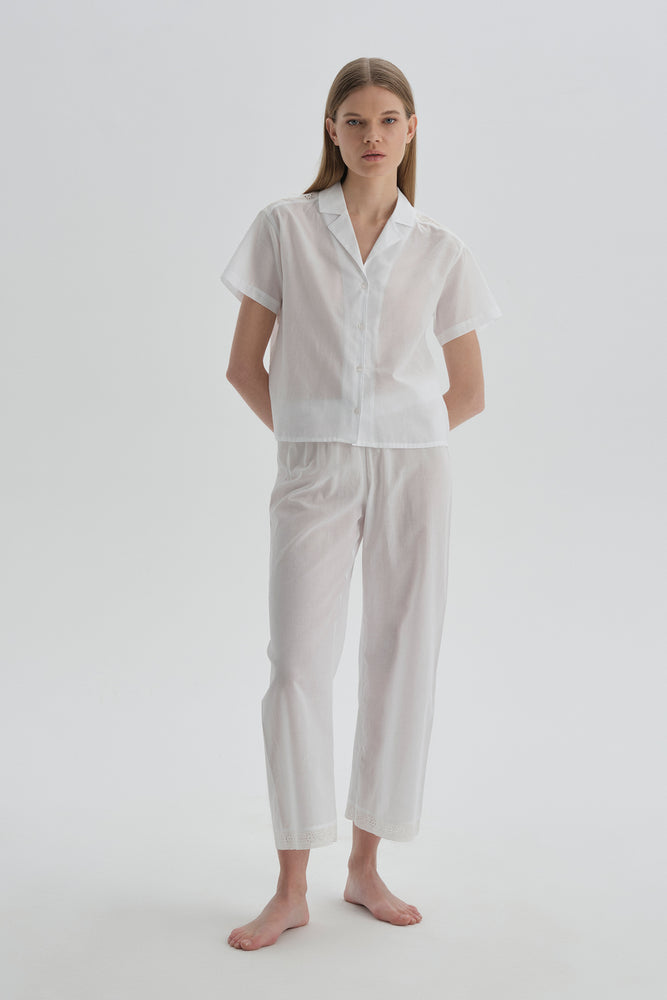 WHITE PYJAMA SET