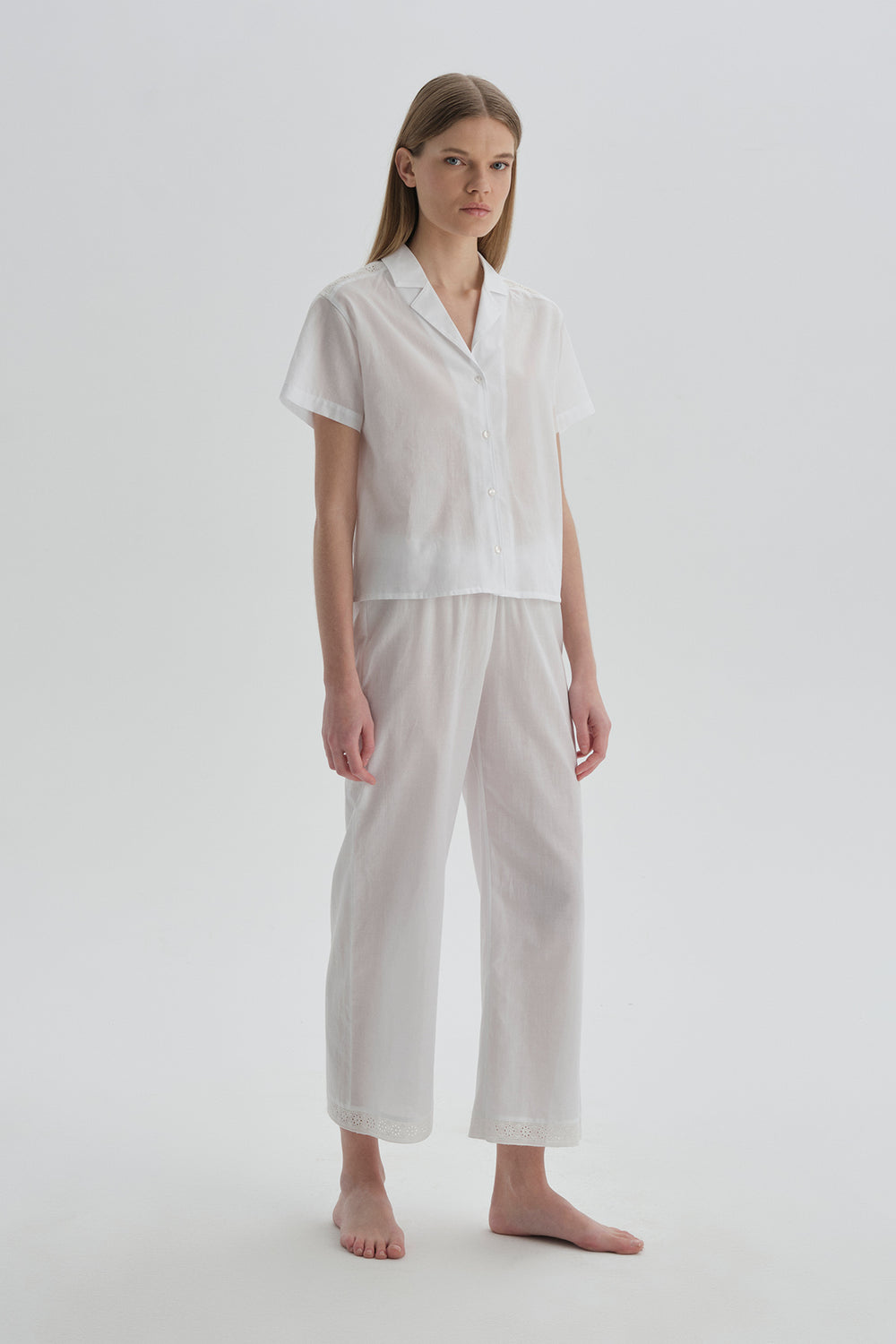 WHITE PYJAMA SET