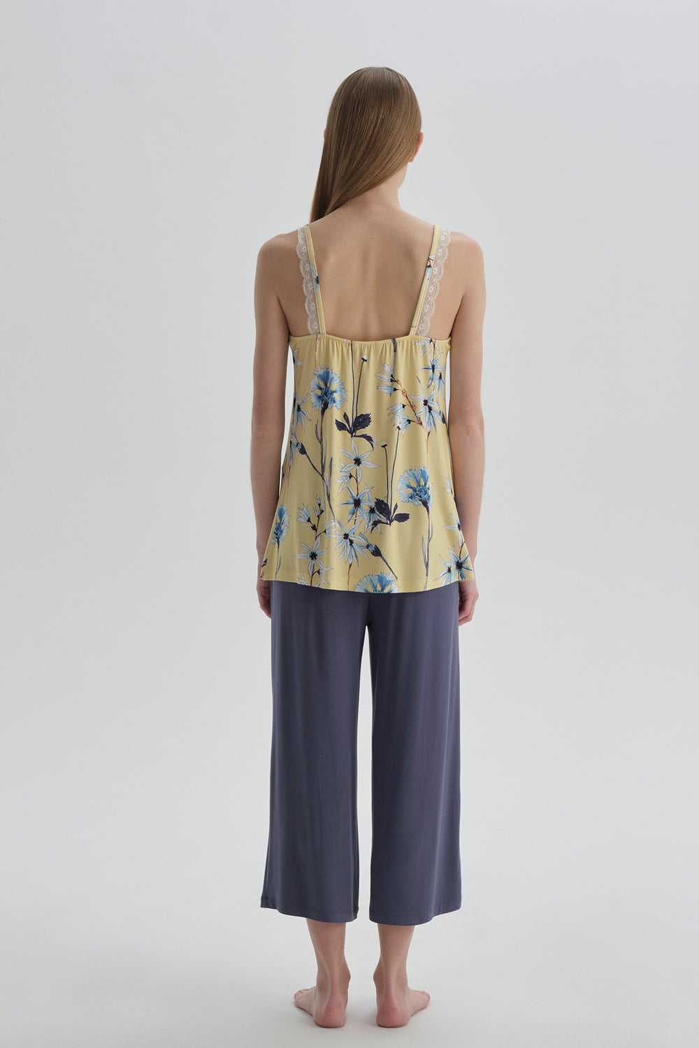 YELLOW PRINTED PYJAMA SET