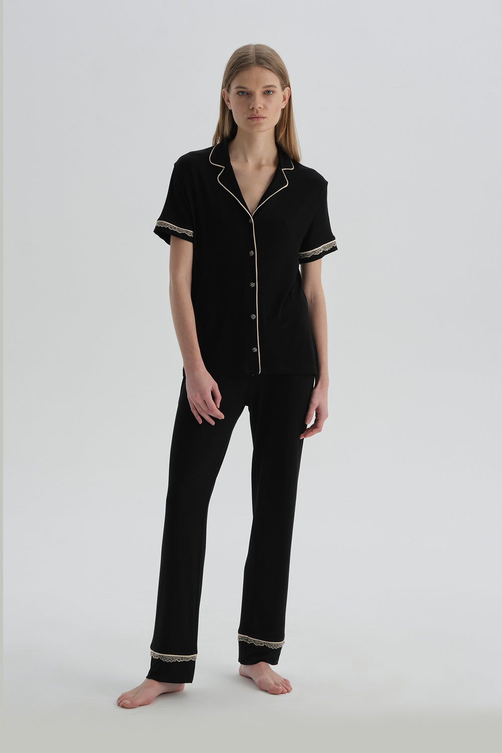 BLACK PYJAMA SET