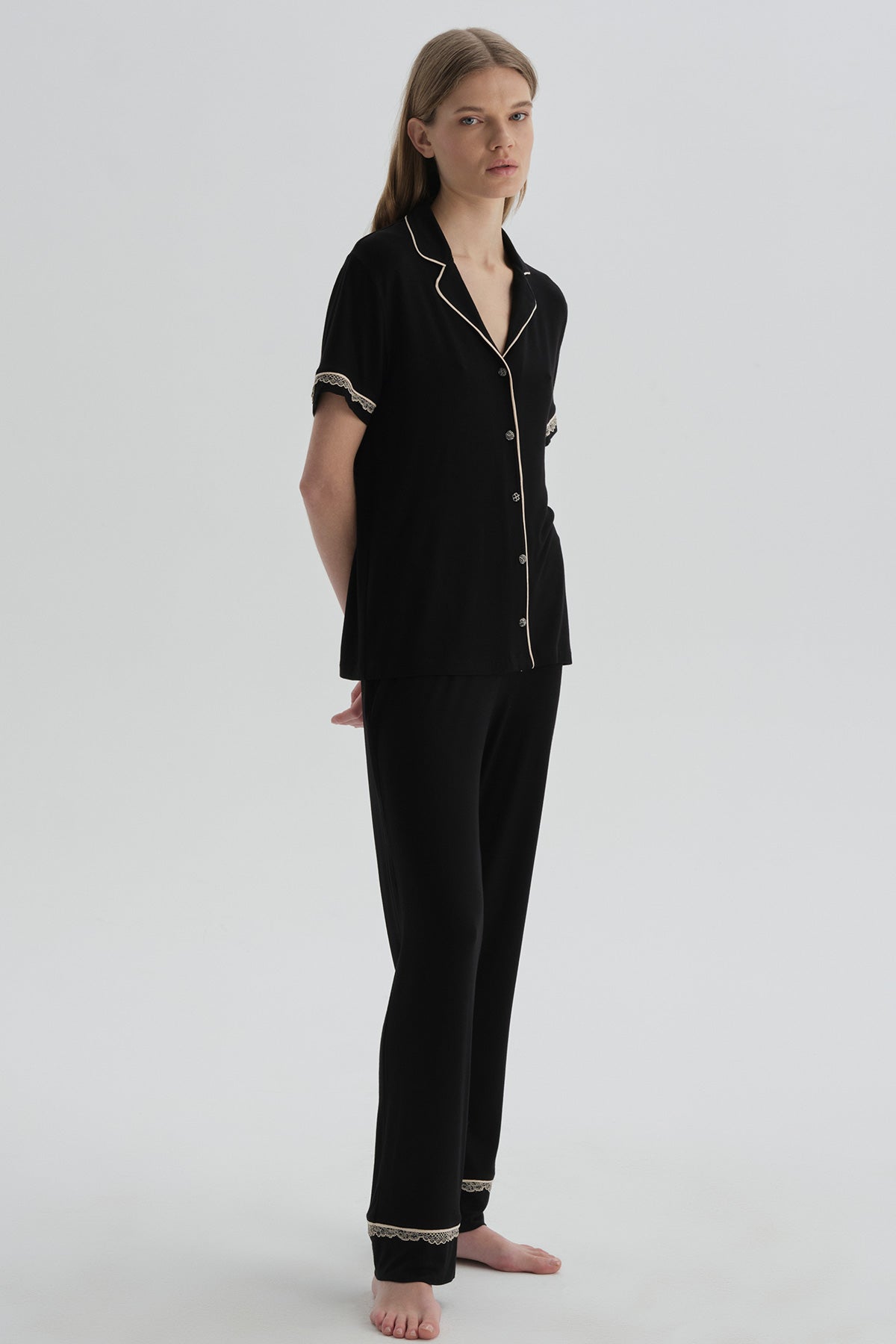 BLACK PYJAMA SET