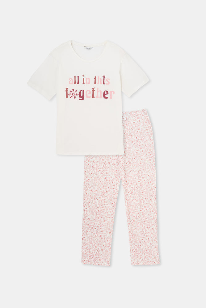 WHITE PYJAMA SET