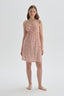 PINK PRINTED LOUNGEWEAR DRESS