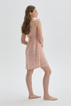 PINK PRINTED LOUNGEWEAR DRESS