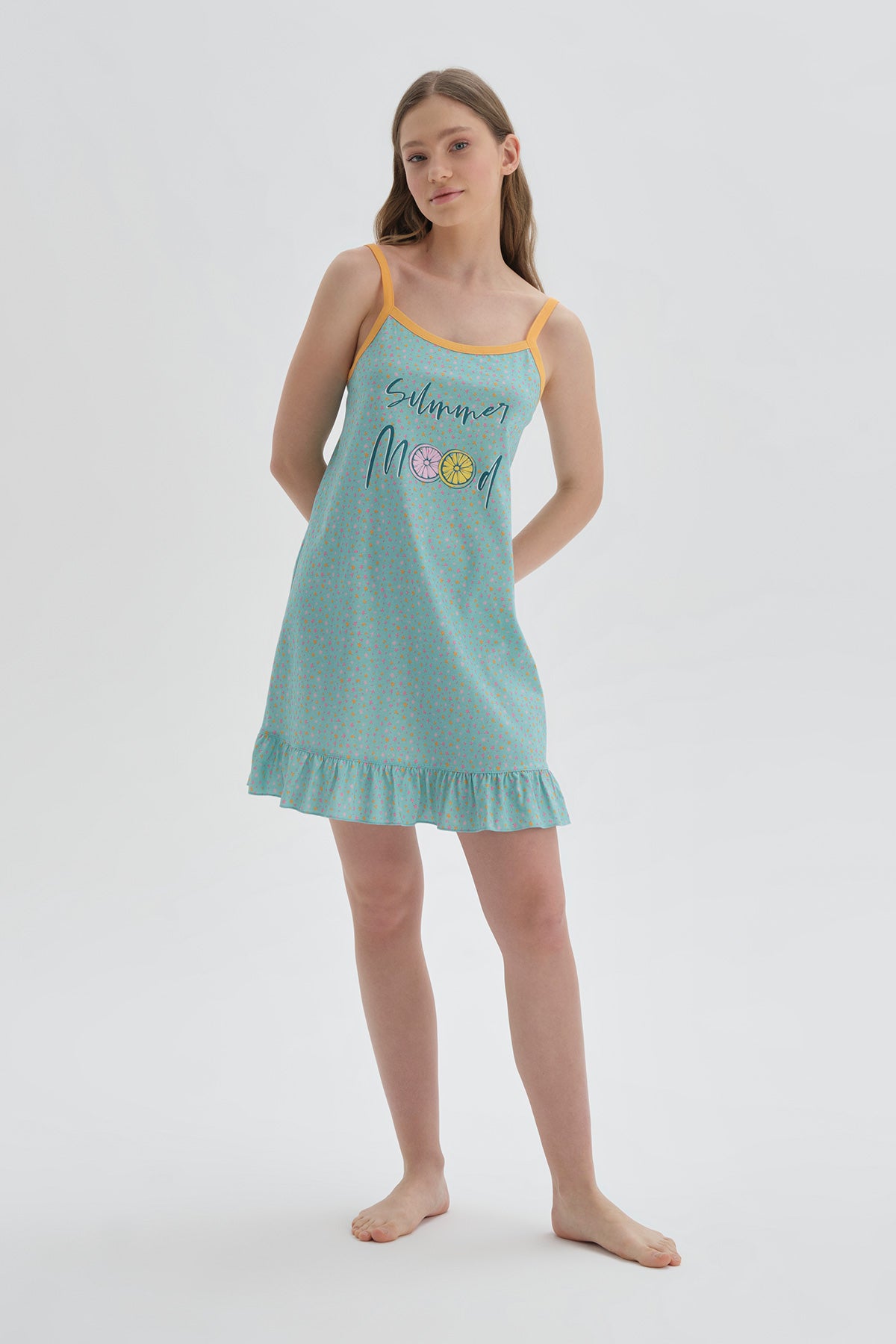 BLUE PRINTED NIGHTIE