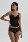 BLACK BUSTIER