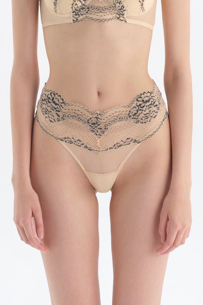 Somon Yüksek Bel Tanga Külot