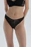 Siyah Dantel Detaylı Tanga Külot