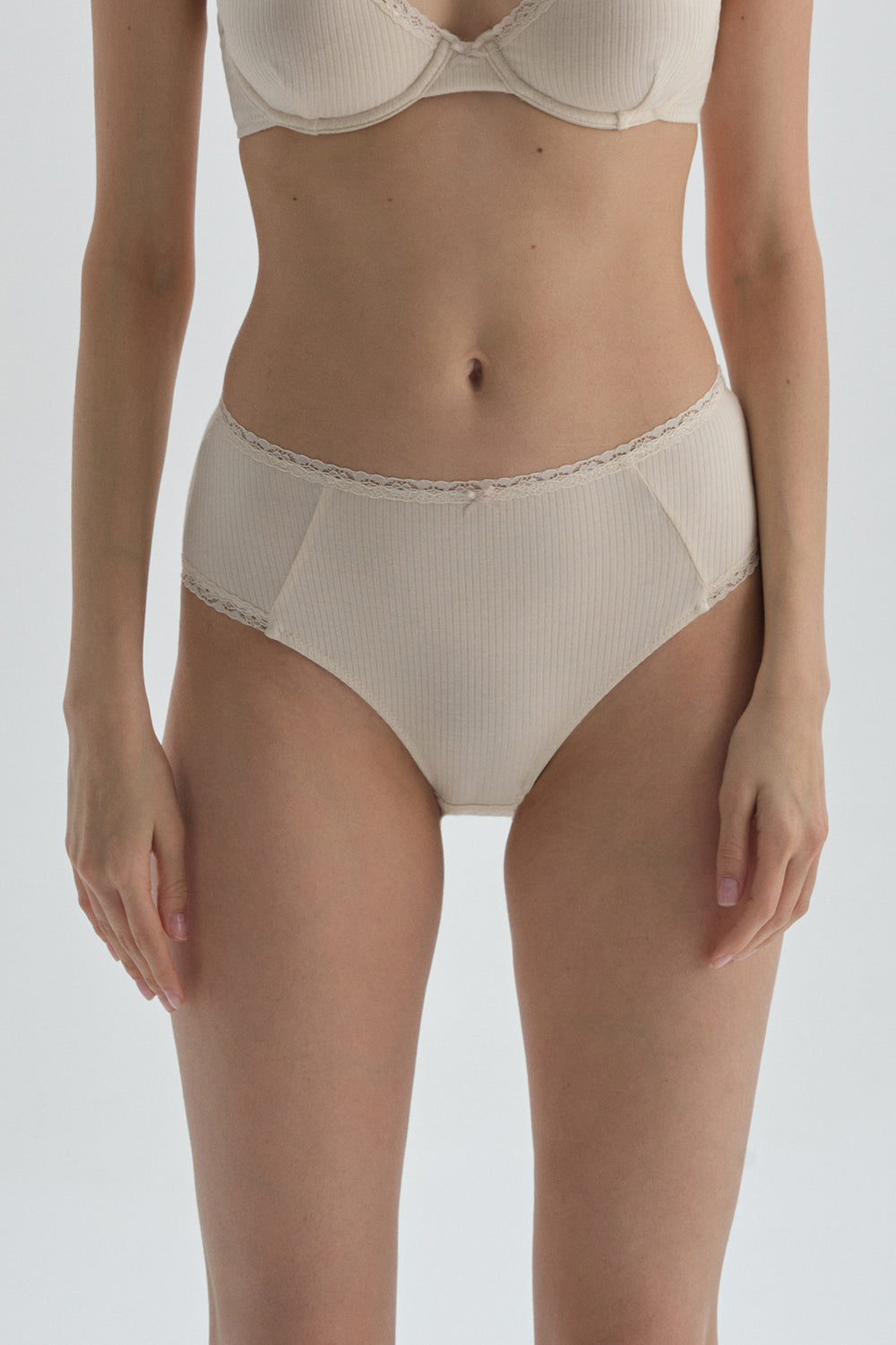 ECRU HIGH WAIST SLIP
