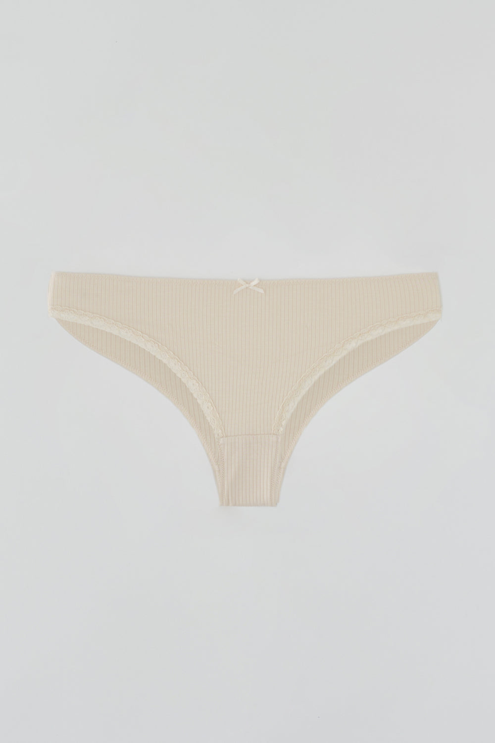 Ekru Dantel Detaylı Slıp