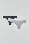 MULTI COLOUR THONG PACK OF 3