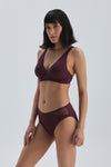 BORDEAUX SHAPEWEAR BIKINI TOP