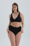 BLACK SHAPEWEAR BIKINI TOP