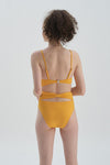 Sarı Halter Yaka Bikini Üst