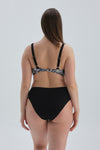 BLACK - WHITE SHAPEWEAR BIKINI TOP