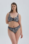 BLACK - WHITE SHAPEWEAR BIKINI TOP