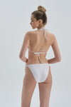 Beyaz Üçgen Küçük Bikini Üst