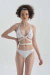 Beyaz Maksimum Toparlayıcı Bikini Üst
