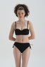 Siyah Straplez Kaplı Bikini Üst