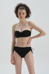 Siyah Straplez Kaplı Bikini Üst