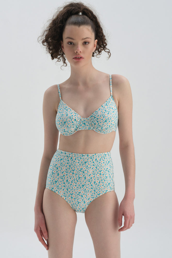 TEAL BIKINI TOP