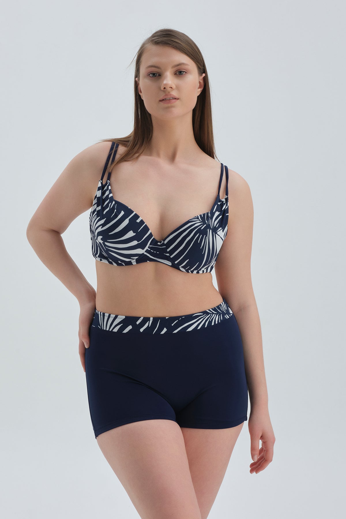 NAVY SHAPEWEAR BIKINI TOP