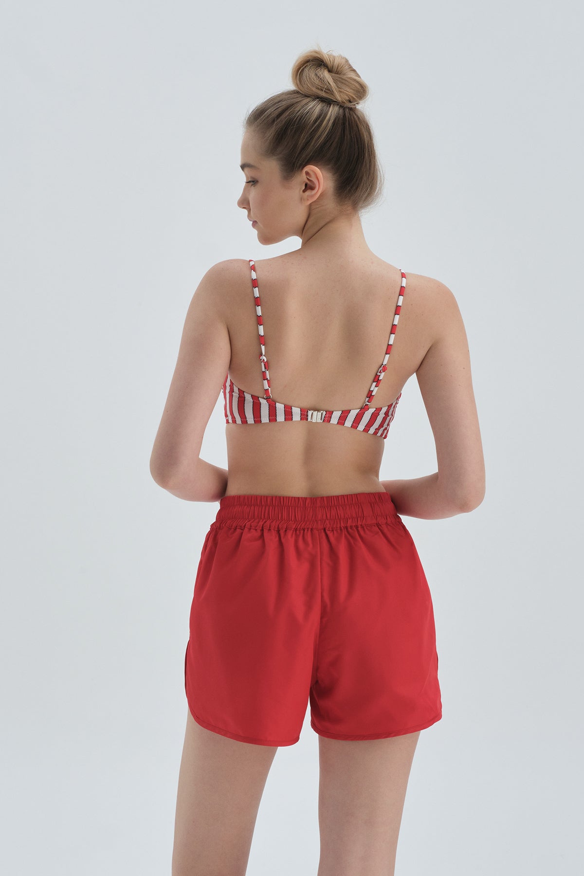 RED - WHITE BIKINI TOP