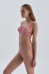 RED - WHITE BIKINI TOP