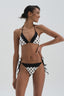 BLACK - WHITE BIKINI TOP