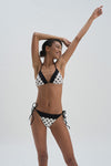 BLACK - WHITE BIKINI TOP
