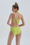 Fıstık Yeşili Halter Yaka i Bikini Üst