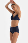 NAVY SHAPEWEAR BIKINI TOP