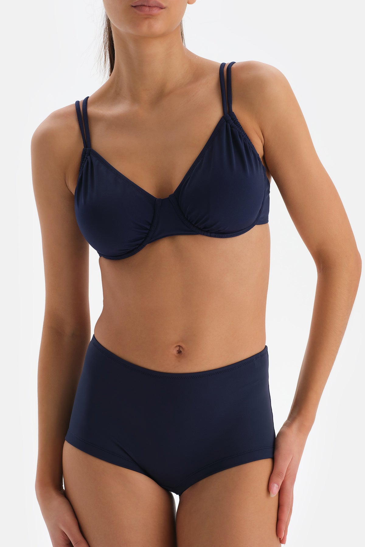 NAVY SHAPEWEAR BIKINI TOP