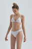 Beyaz Düşük Bel Bikini Alt