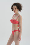 Kırmızı Düşük Bel Bikini Alt