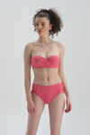 Fuşya Yanı Büzgülü Bikini Alt