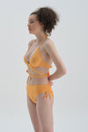 Sarı Yanı Büzgülü Bikini Alt