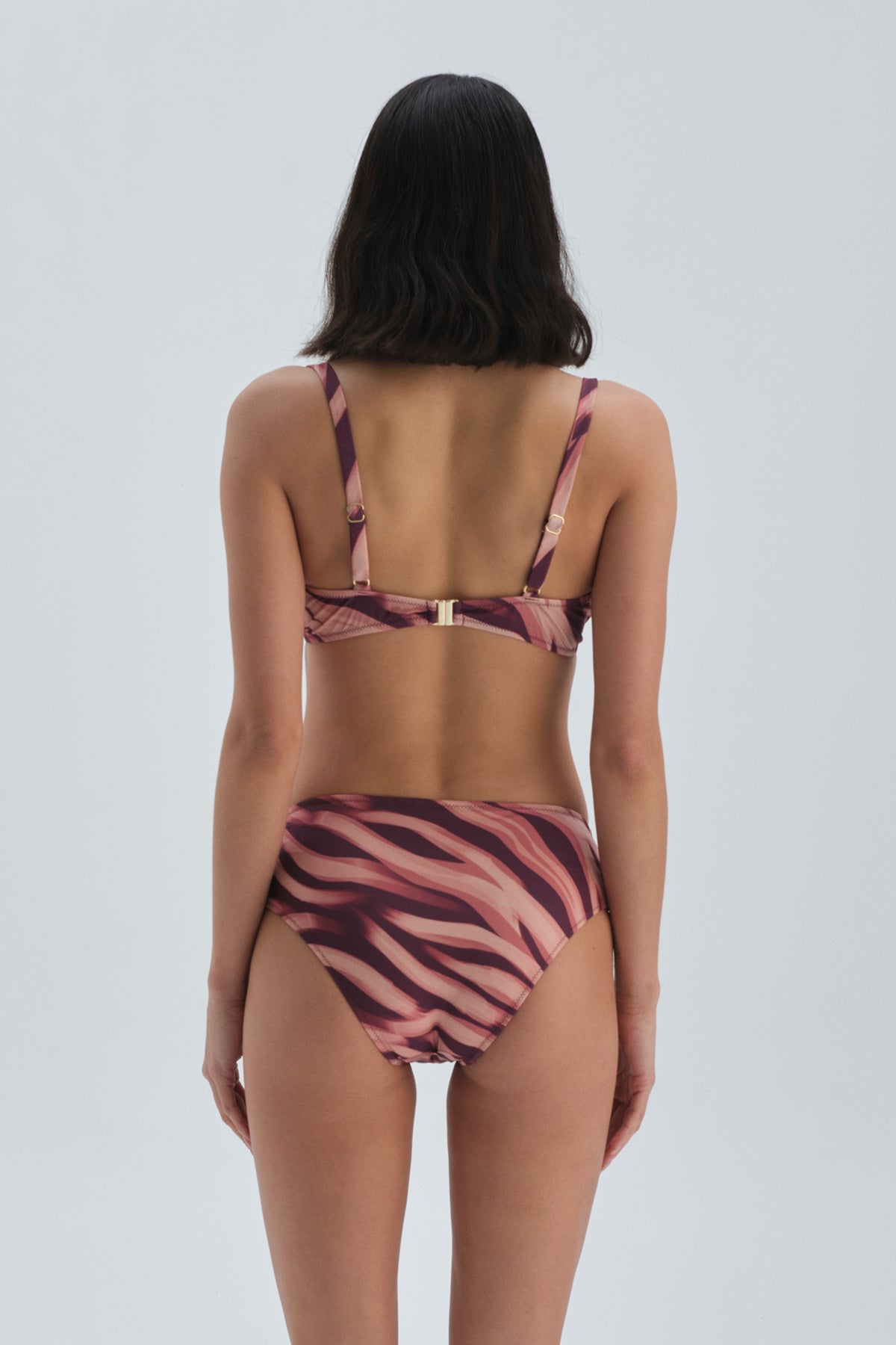 Bordo - Ten Yüksek Bel - Bikini Alt