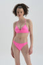 Neon Pembe Düşük Bel Neon Bikini Alt