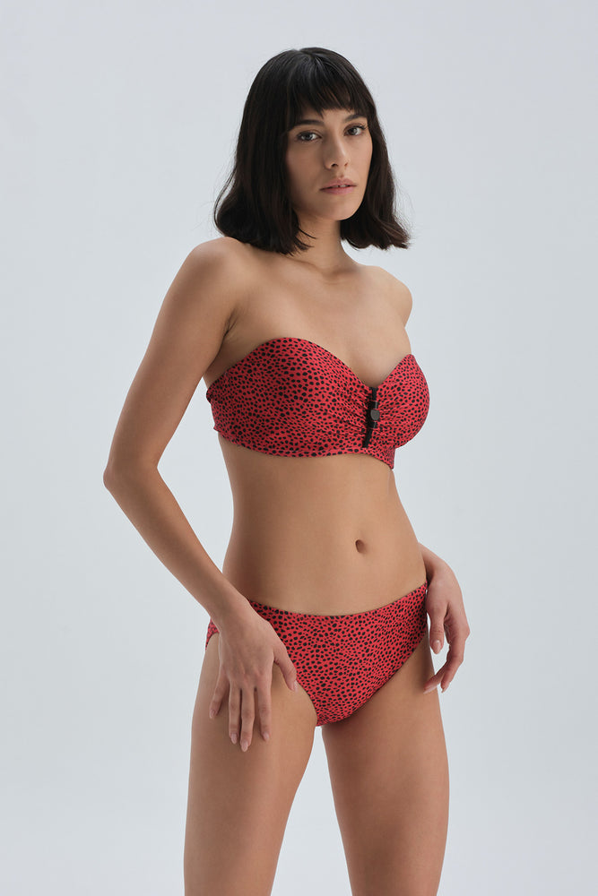 RED - BLACK BIKINI BOTTOM