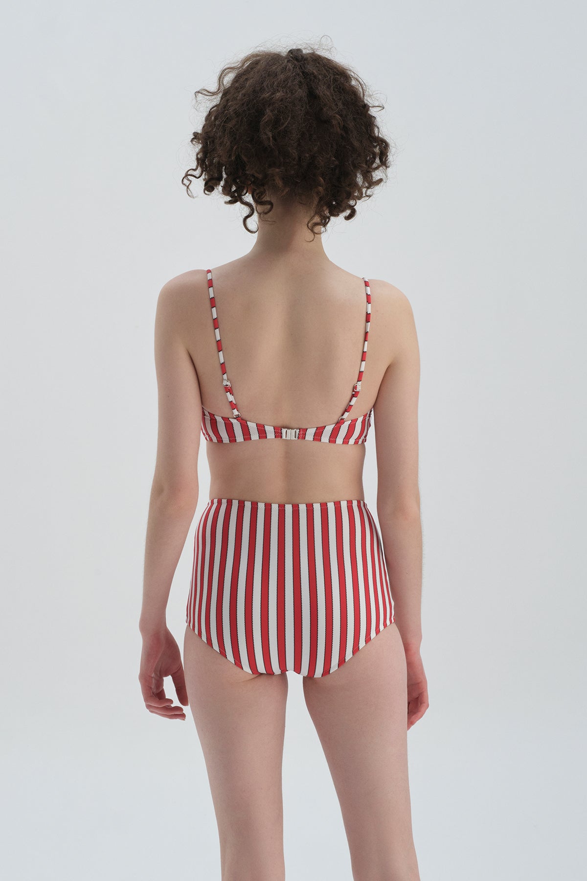 RED - WHITE BIKINI BOTTOM