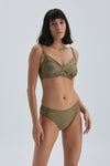 Yeşil Kaplı Toparlayıcı Yüksek Bel Bikini Altı