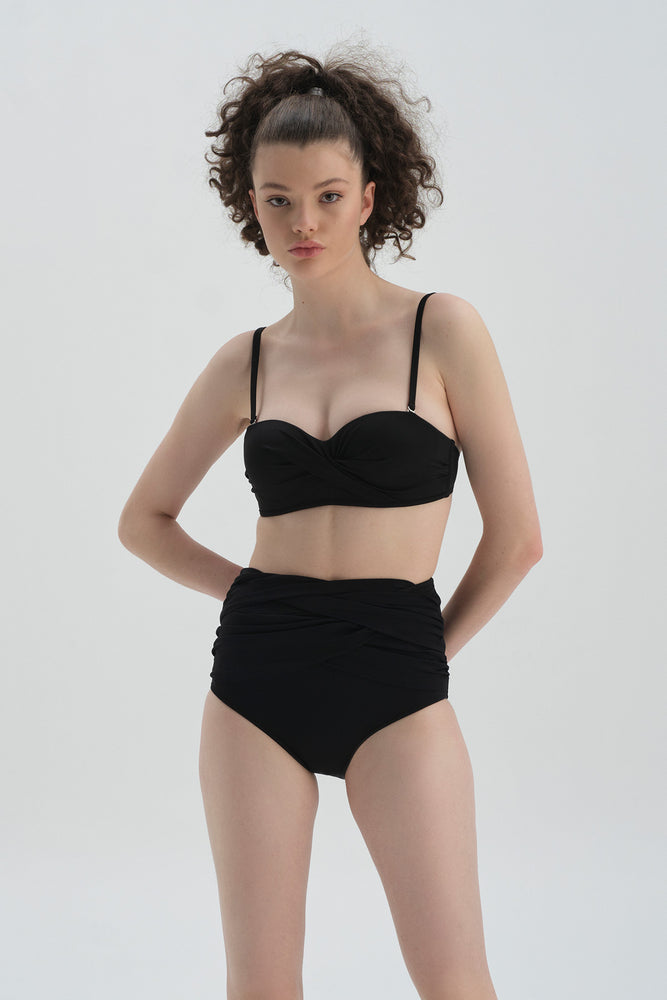 BLACK - WHITE BIKINI BOTTOM