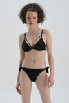 Siyah Bağcıklı Bikini Alt