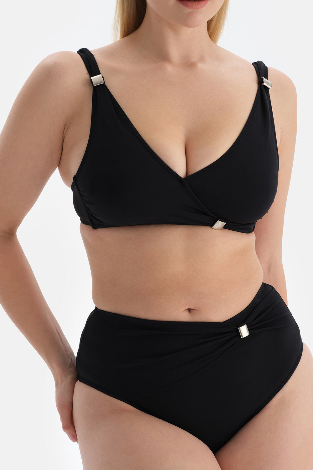 BLACK SHAPEWEAR BIKINI BOTTOM
