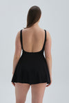 BLACK DRESS SWIMSUIT