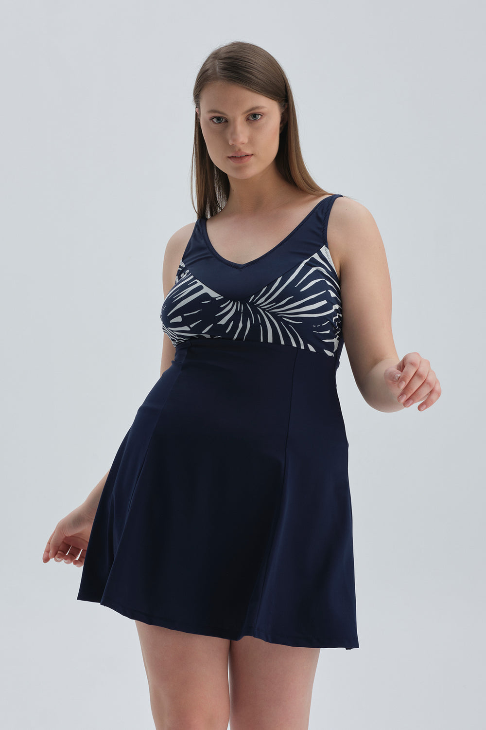 NAVY DRESS SWIMSUIT